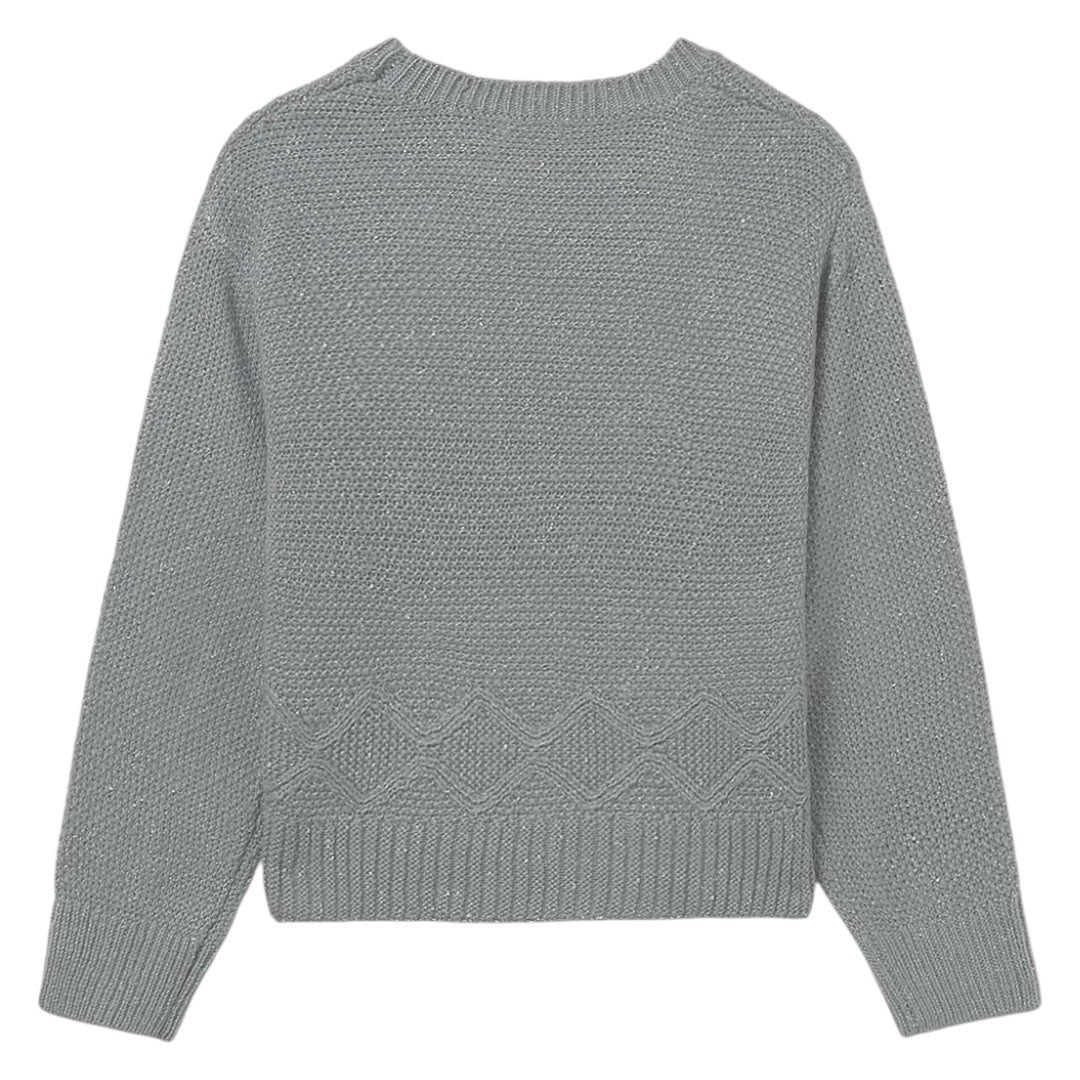 Metallic Knit Sweater - Jade