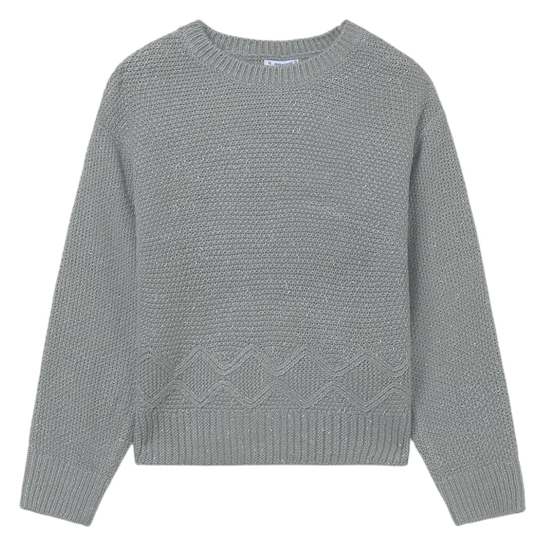 Metallic Knit Sweater - Jade