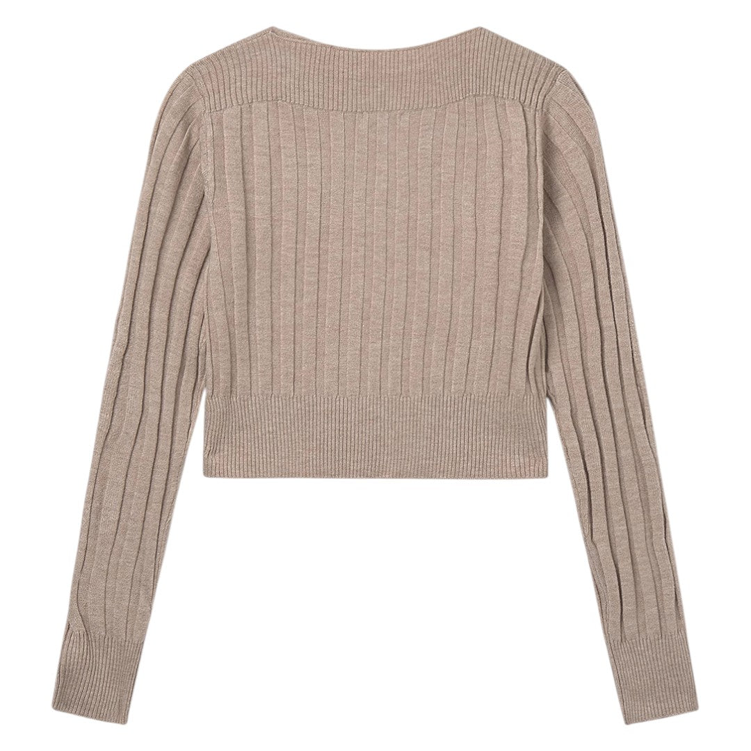 Rib Knit Sweater - Toffee
