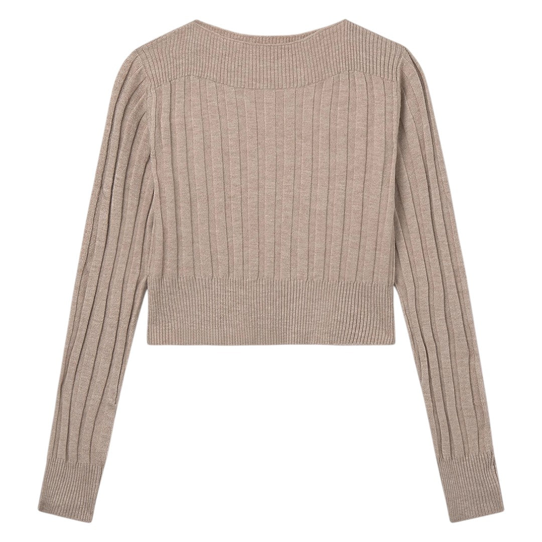 Rib Knit Sweater - Toffee