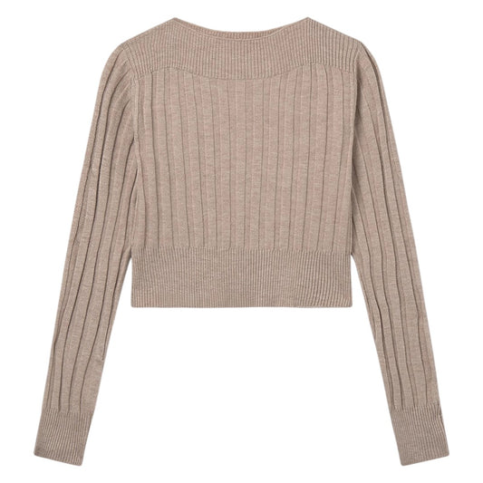 Rib Knit Sweater - Toffee