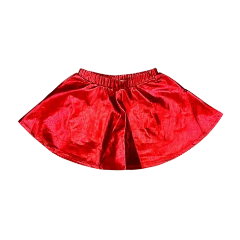 Metallic Red Skirt