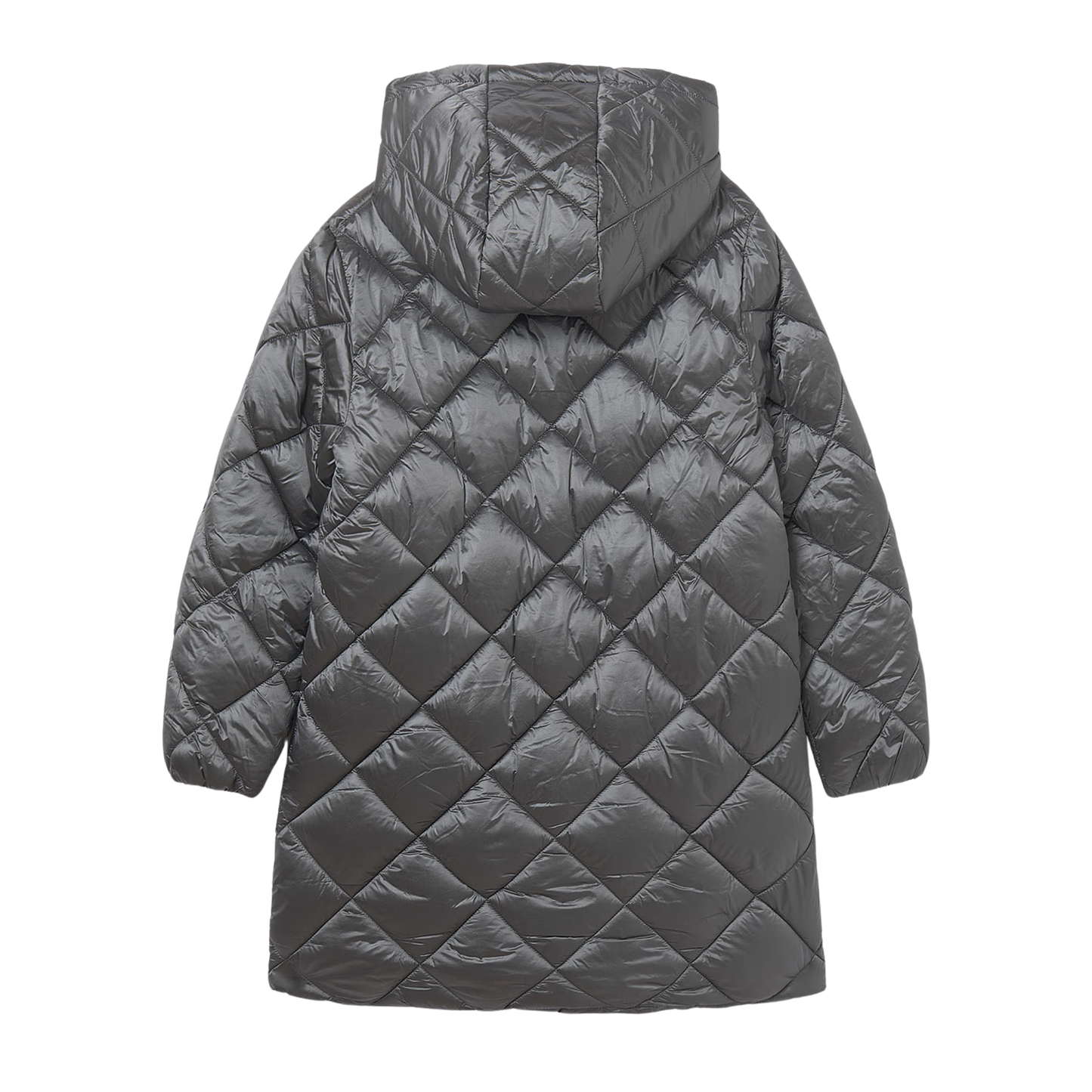 Long Puffer Coat - Grey