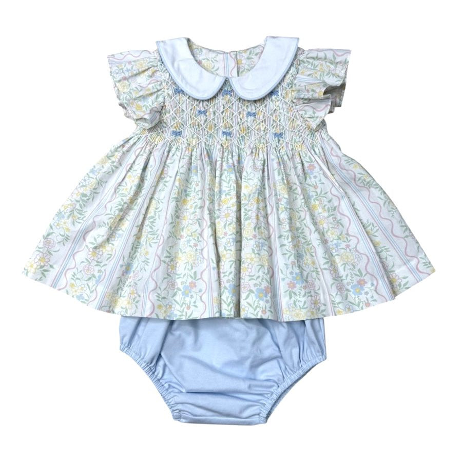 Spring Bouquet Smocked Bloomer Set