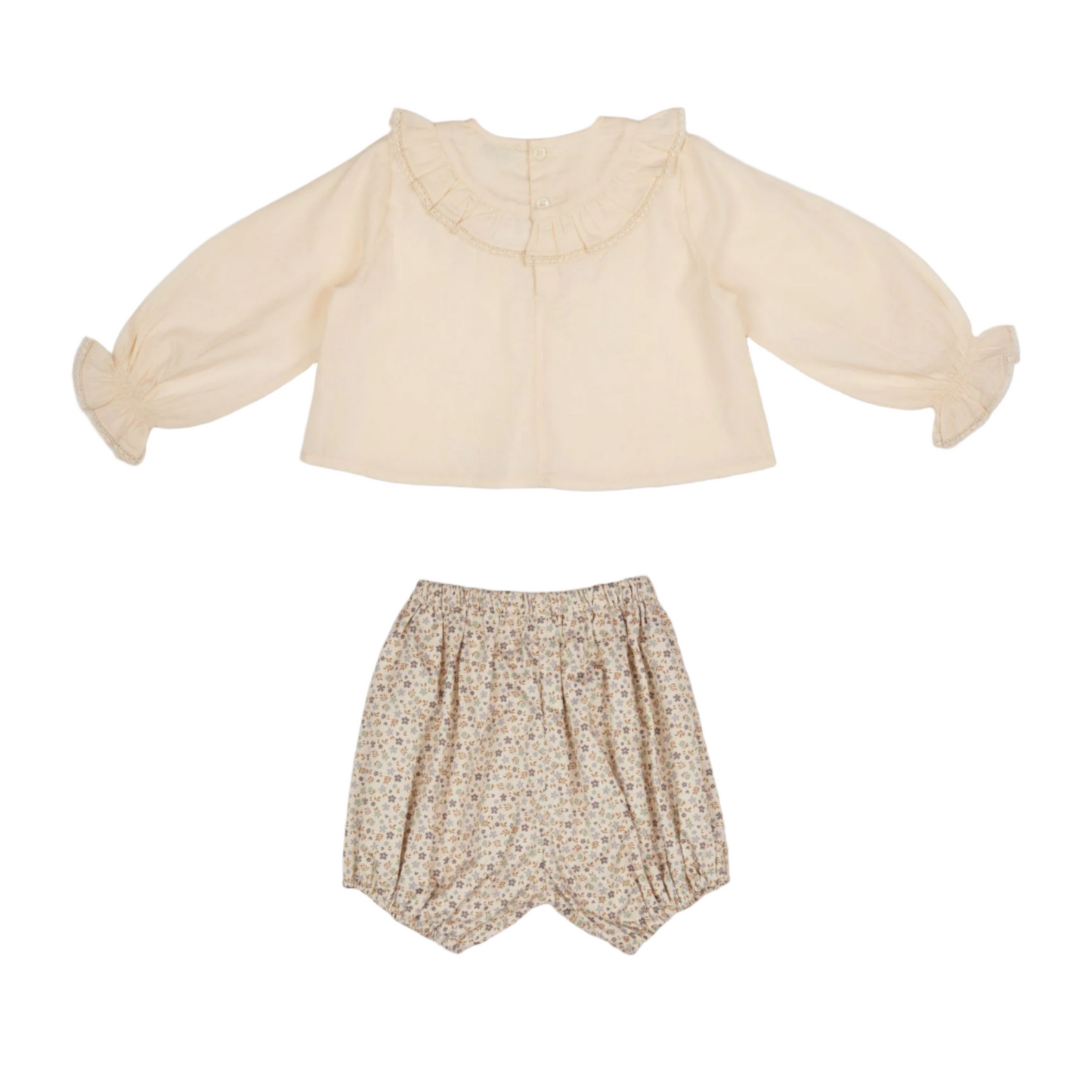 Amy Bloomer Set - Cream/Flowers