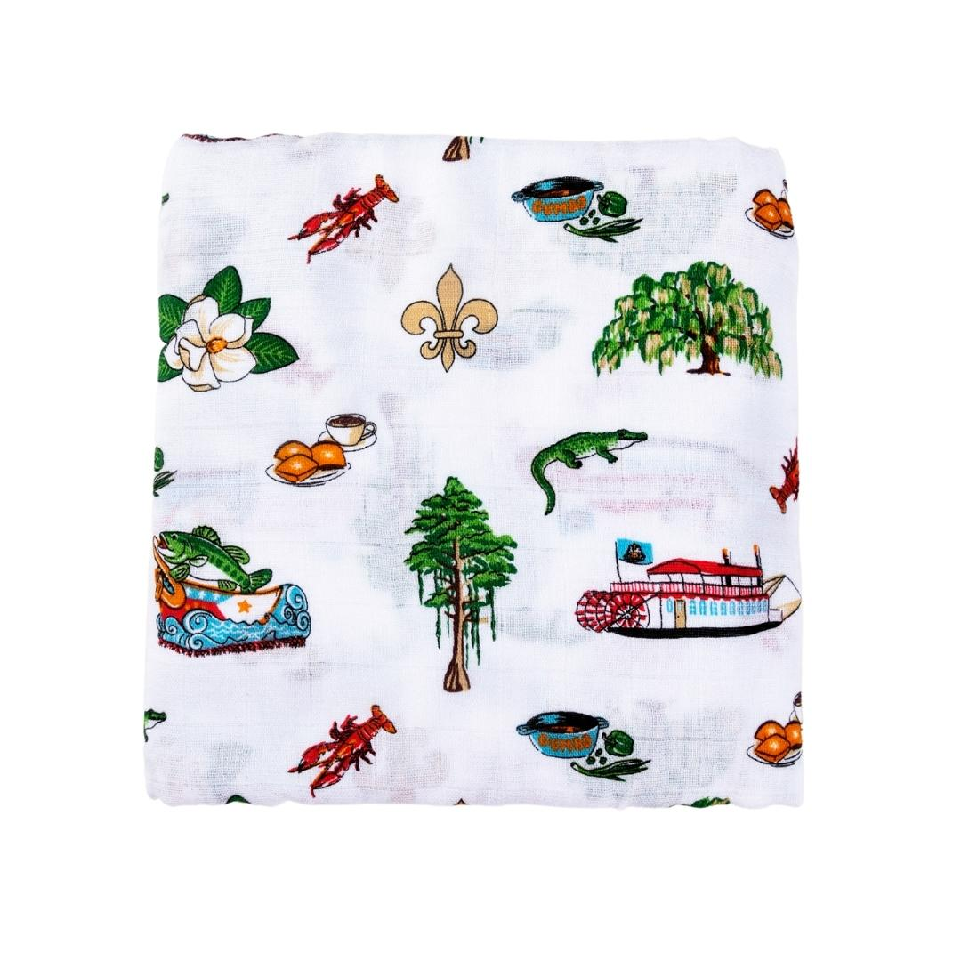 Louisiana Baby Swaddle Blanket