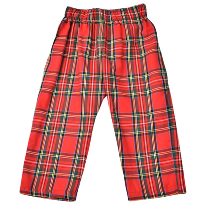 Plaid Santa L/S Pant Set