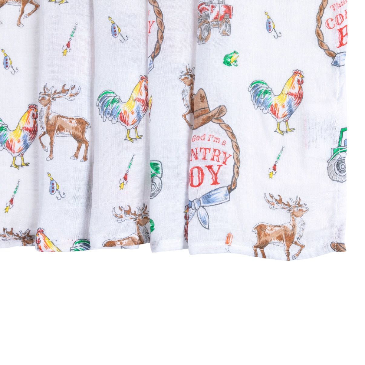 Country Boy Swaddle Blanket