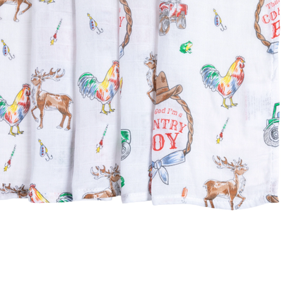 Country Boy Swaddle Blanket