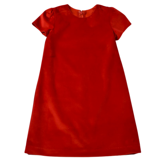 Red Velvet Aline Dress
