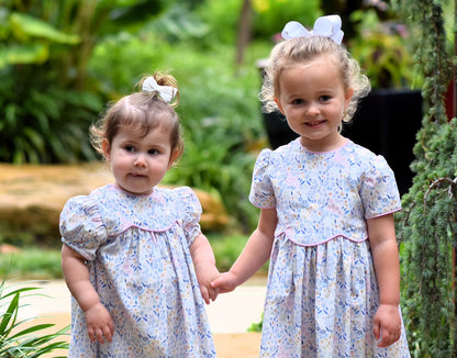 Waistline Dress - Blue Bell