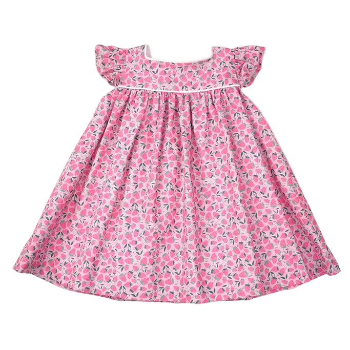Angel Slv. Dress - Strawberry