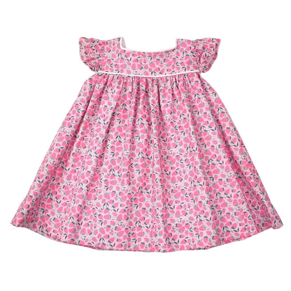 Angel Slv. Dress - Strawberry