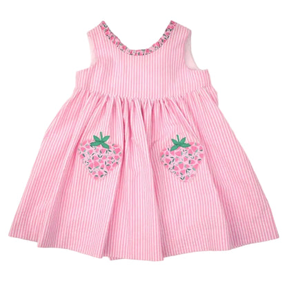 Wrap Dress - Strawberry Pockets