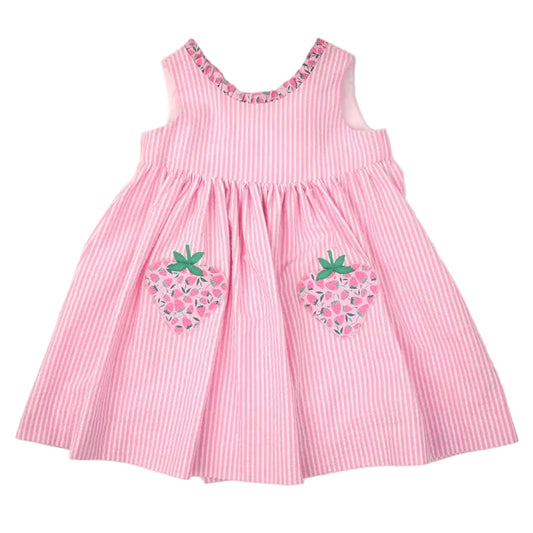 Wrap Dress - Strawberry Pockets