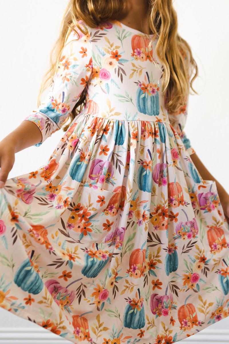 Harvest Blooms Twirl Dress