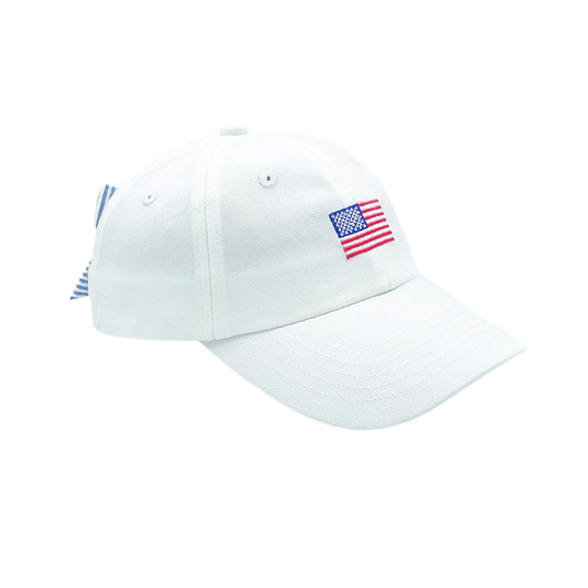 American Flag Bow Baseball Hat