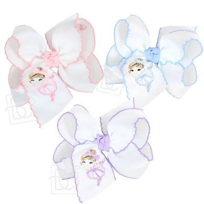 Ballerina Embroidered Bow