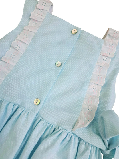 Classic Mint Lace Ruffle Dress