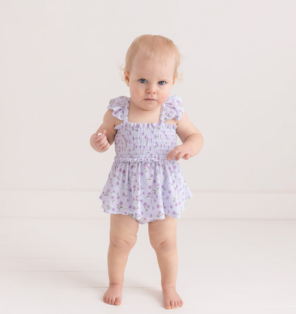 Jeanette Smocked Babydoll Bloomer Set