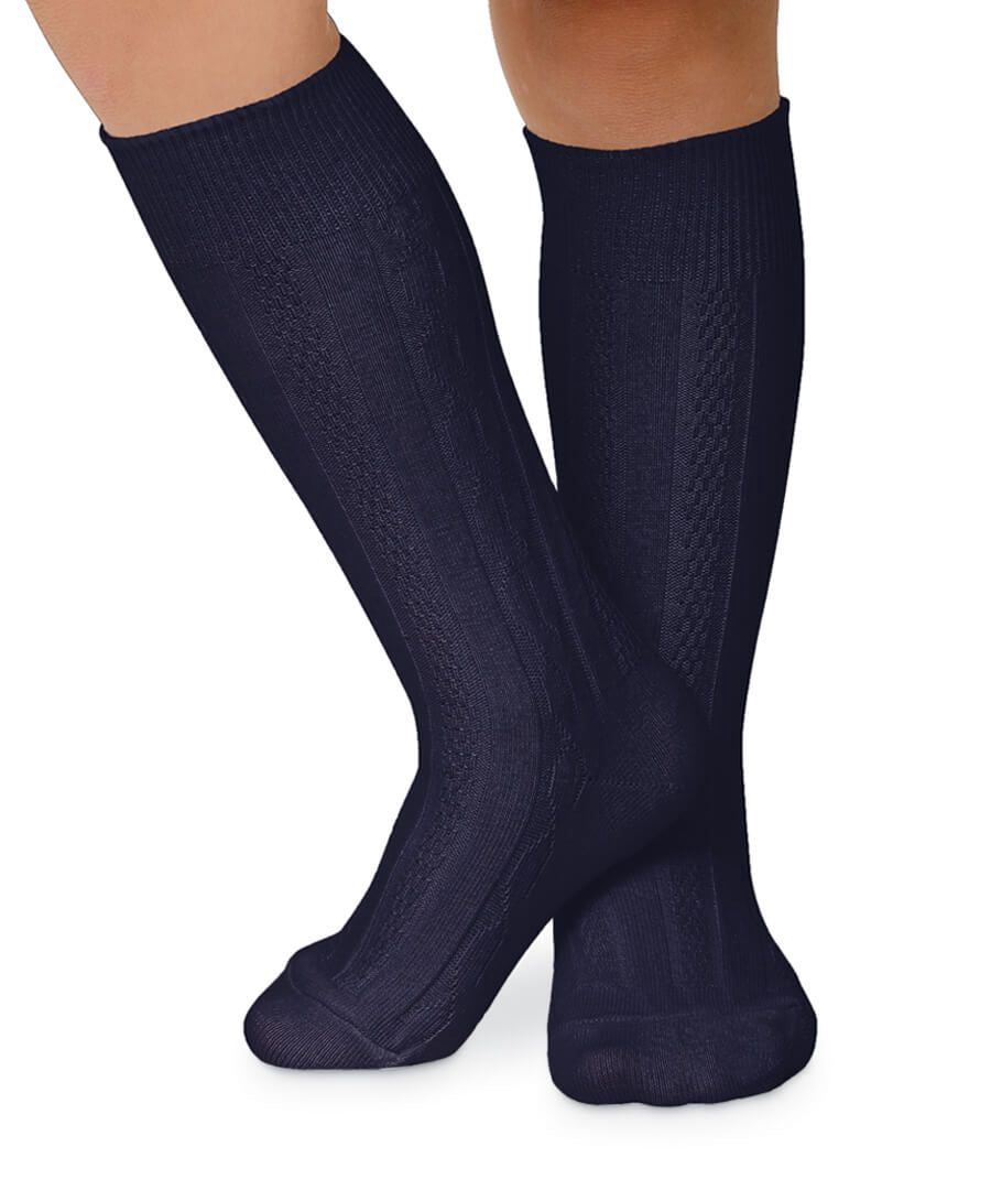 Cable Knee Hi Sock - 1625