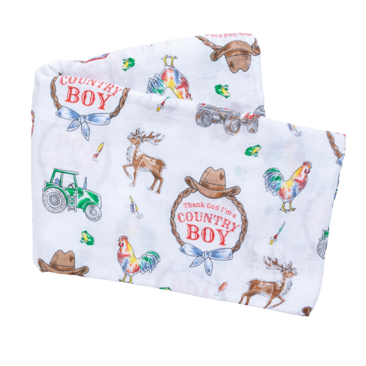 Country Boy Swaddle Blanket
