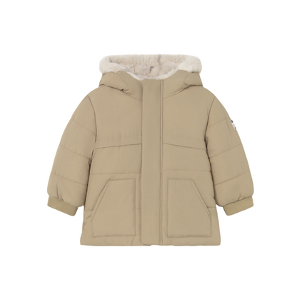 Faux Fur Coat - Beige