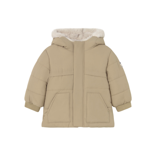 Faux Fur Coat - Beige