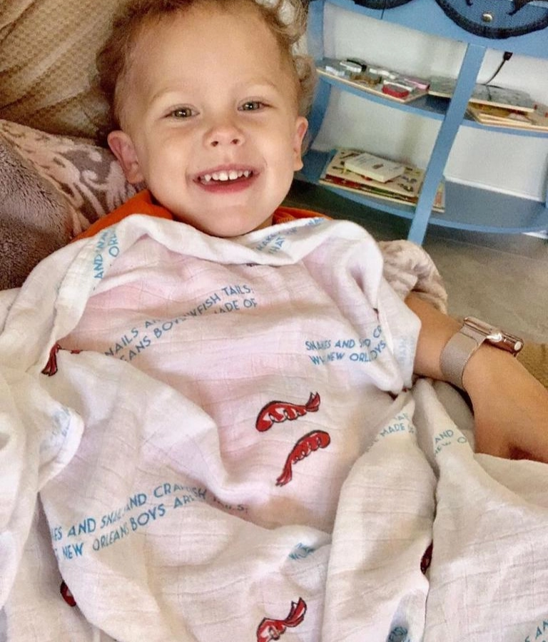 Louisiana Boy Swaddle Set