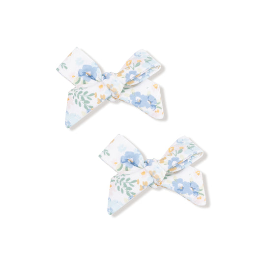 Sweet Rose Calico - Bow Clips 2PK