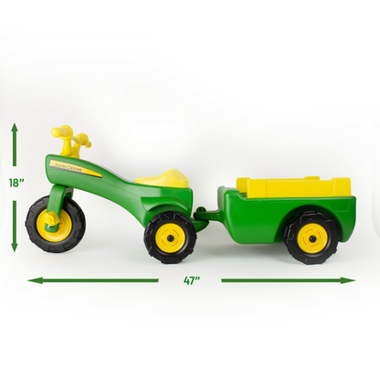 John Deere Pedal Trike & Wagon