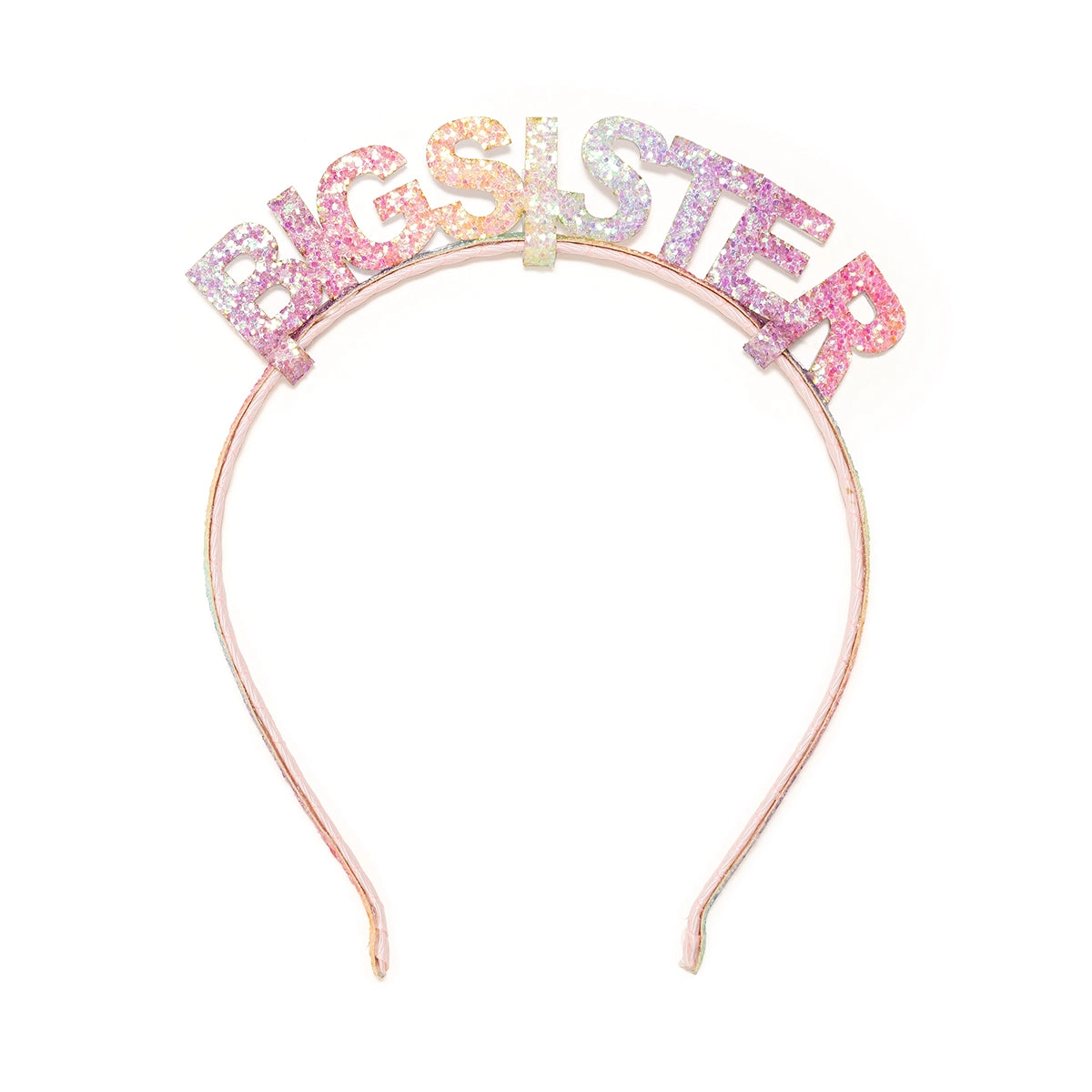 Pastel Rainbow Big Sister Headband