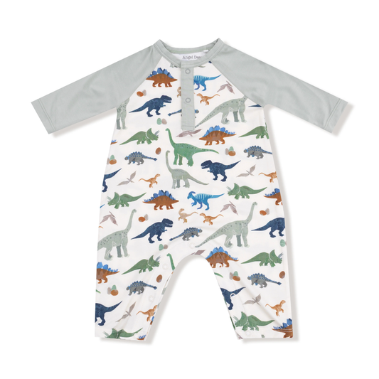 Washy Dinos L/S Henley Romper