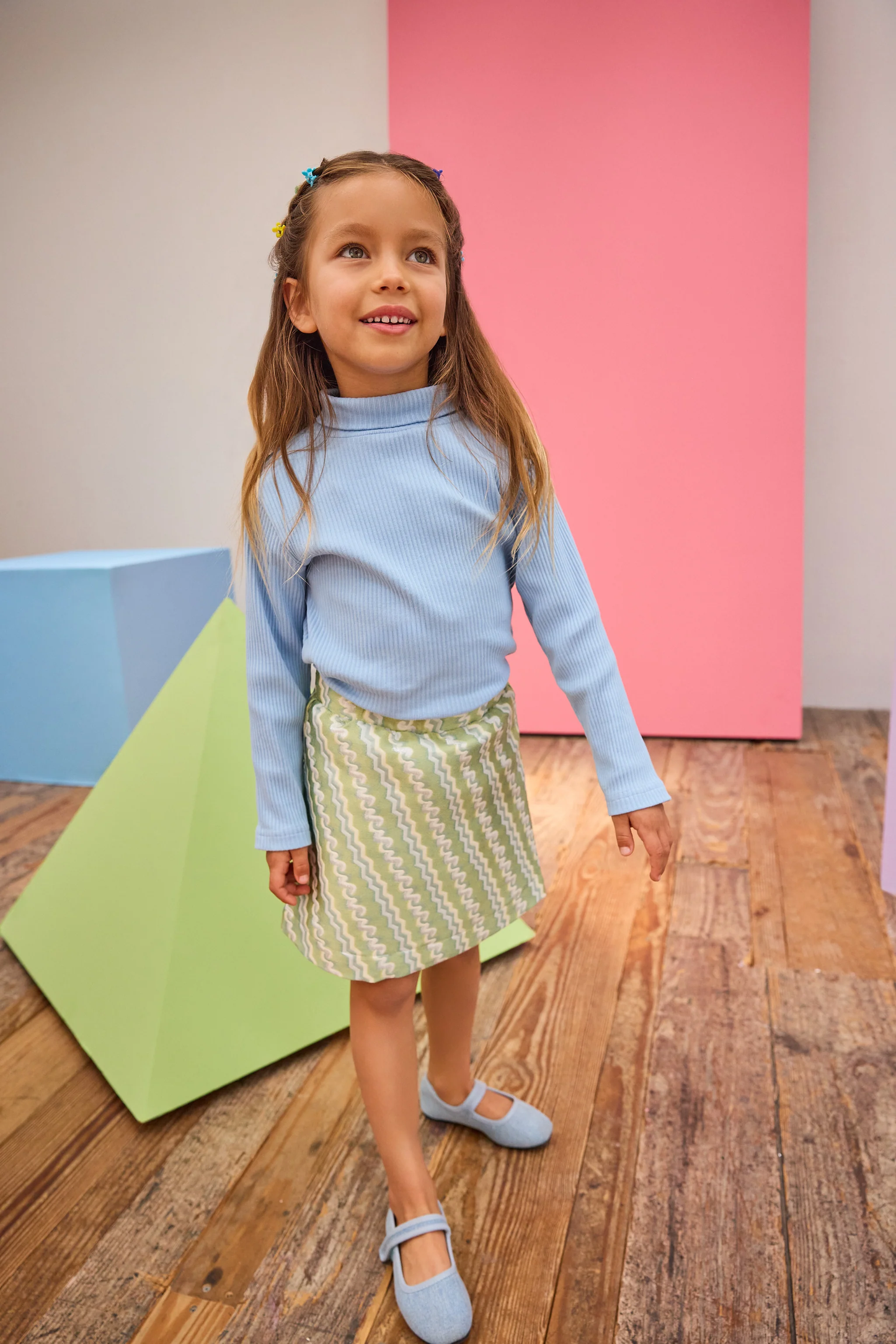 A Line Mini Skirt - Soho Jacquard