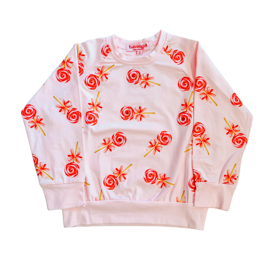 Lolly Sweatshirt - Blush Pink