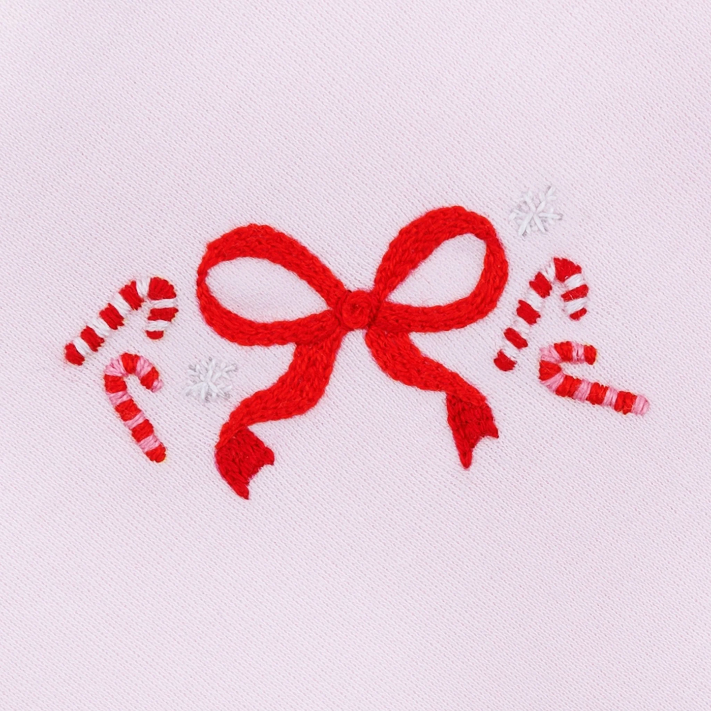 Candy Cane Lane Emb. Footie