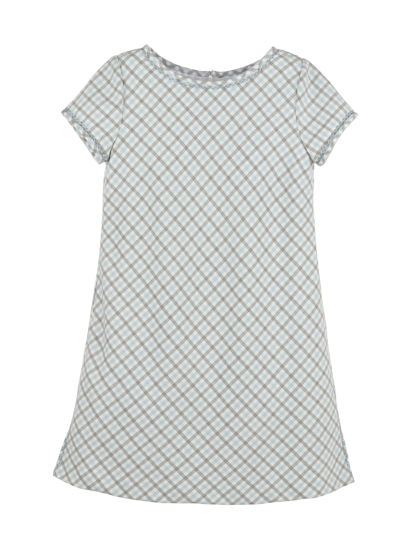 Gingham Check Shift - Blue