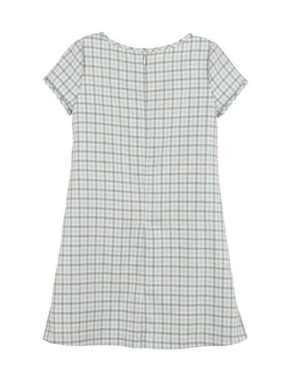 Gingham Check Shift - Blue