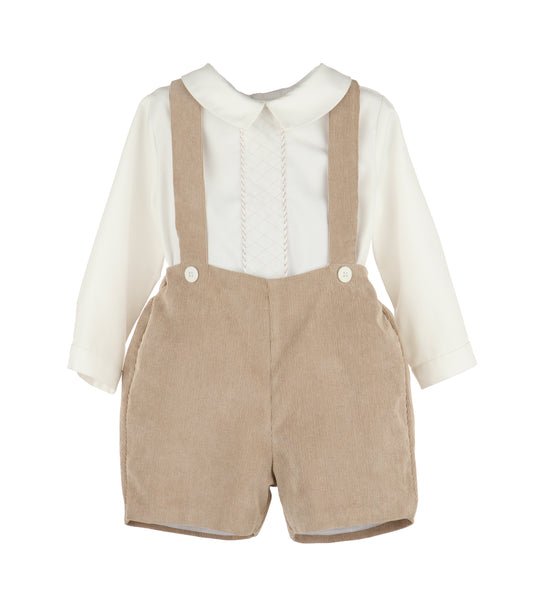 Winterberry Cord. Boy Set - Beige