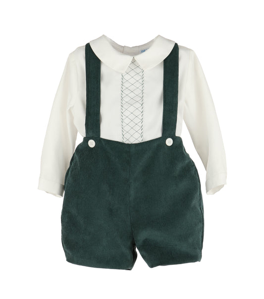 Winterberry Cord. Boy Set - Green