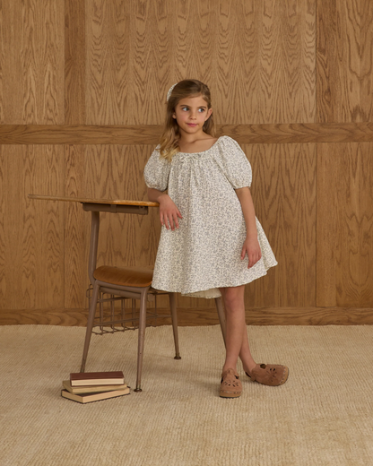 Sabrina Mini Dress - Blue Vines