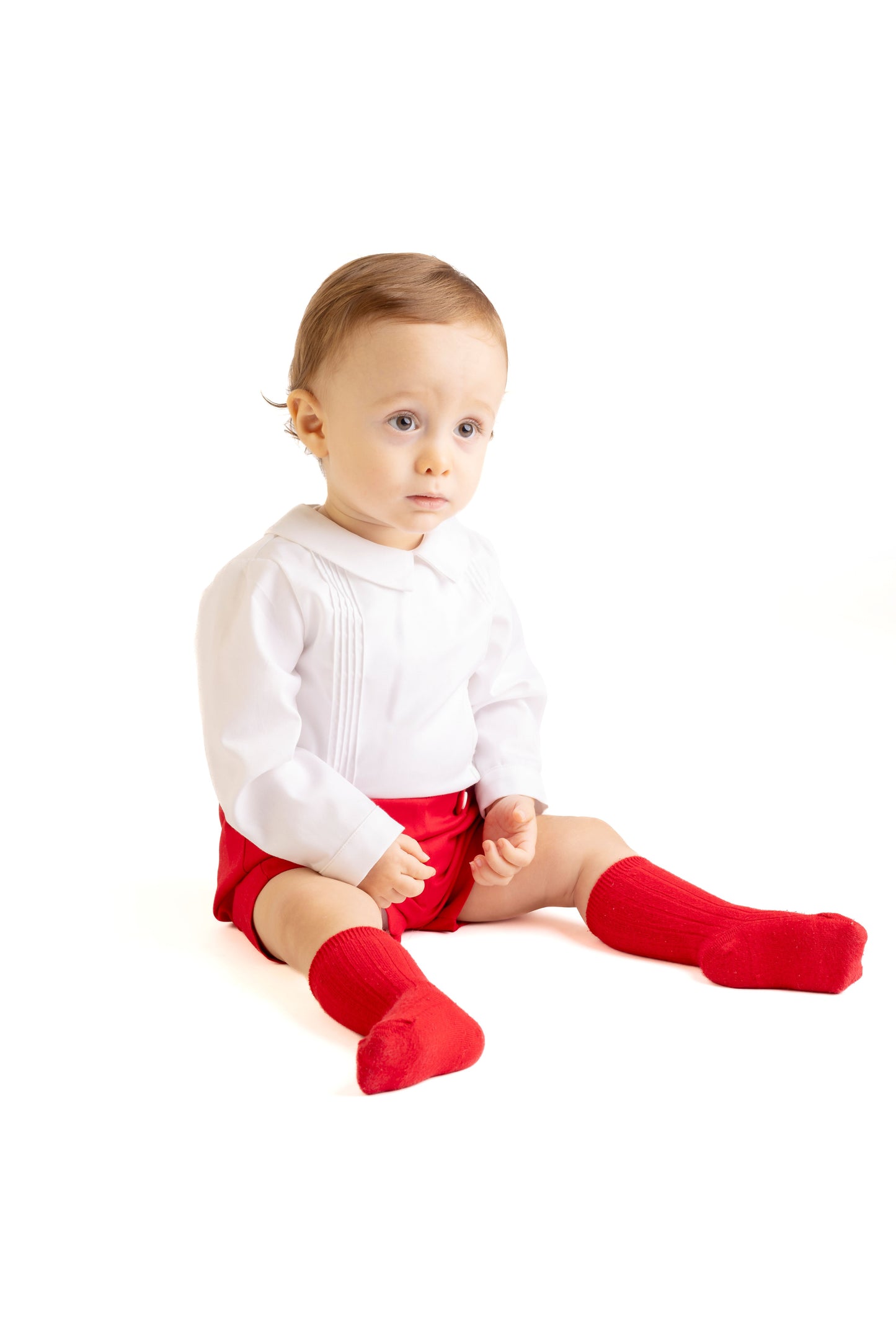 Classic Tabs Boy Set - Red