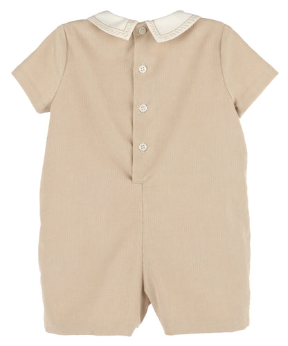 Cozy Cord Romper - Beige