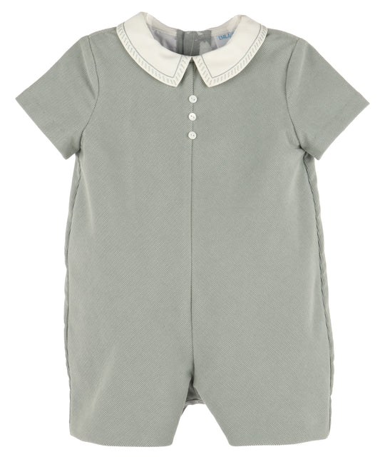 Cozy Cord Romper - Green