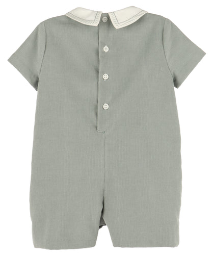 Cozy Cord Romper - Green