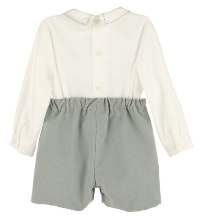 Cozy Cord Boy Set - Green