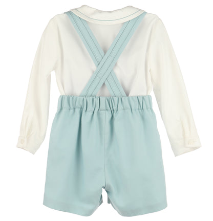 Suspenders Boy Set - Green