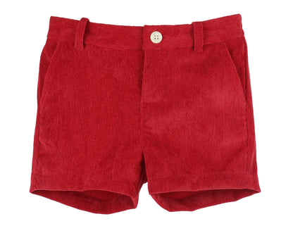 Cord Shorts - Red