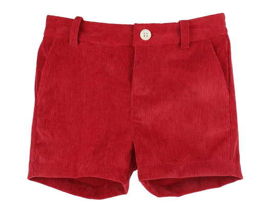 Cord Shorts - Red