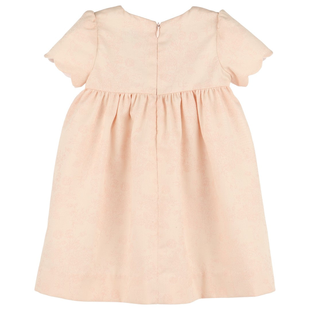 Scallops Jacquard Dress - Rose